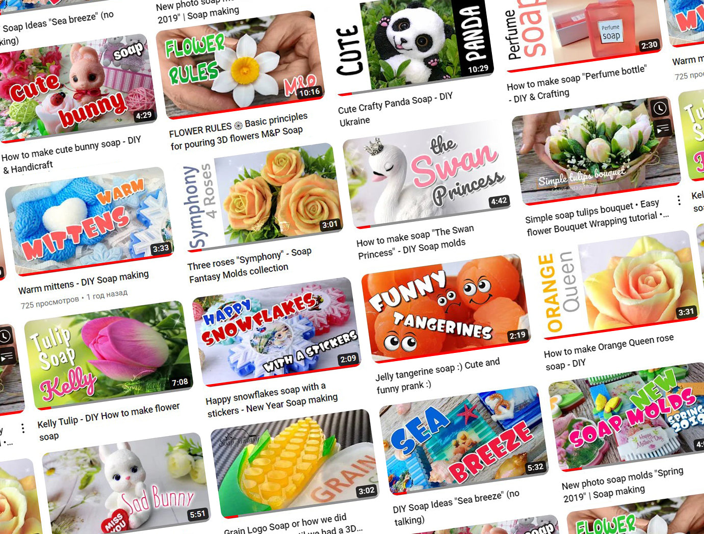 educational and entertaining videos of soap making