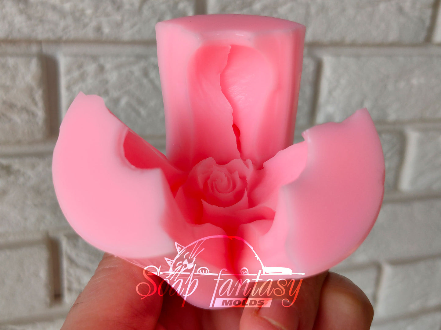Rosebud "Alice" silicone mold for soap making