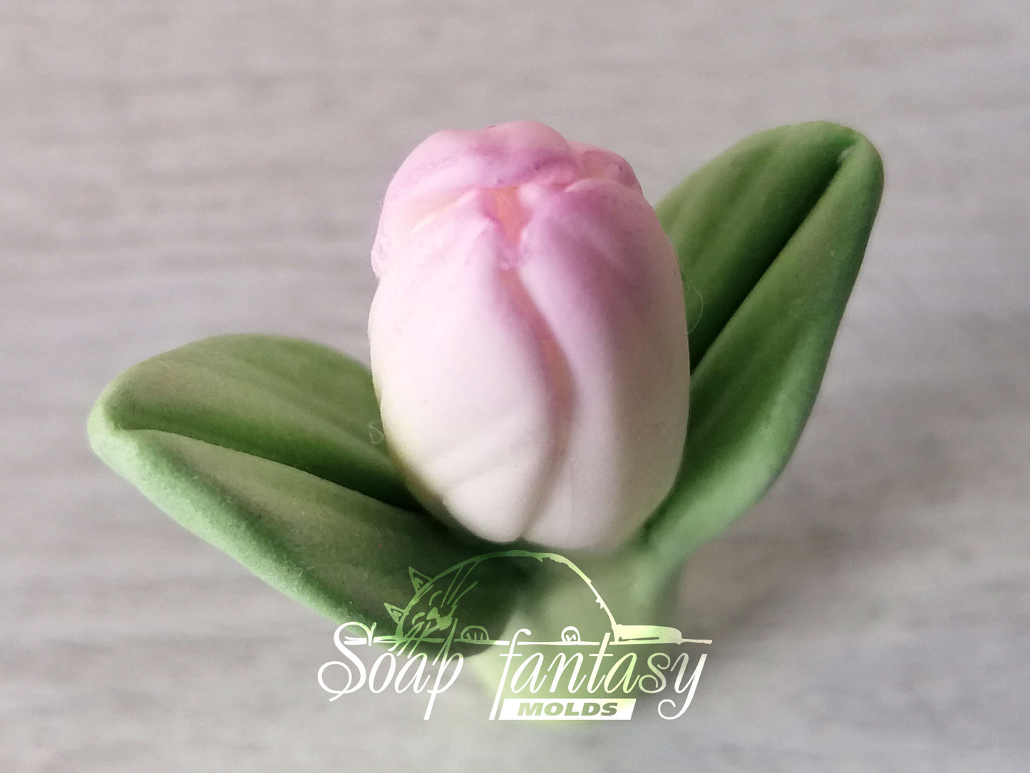 Alstroemeria lily bud with leaves silicone mold (mould) for soap making and candle making