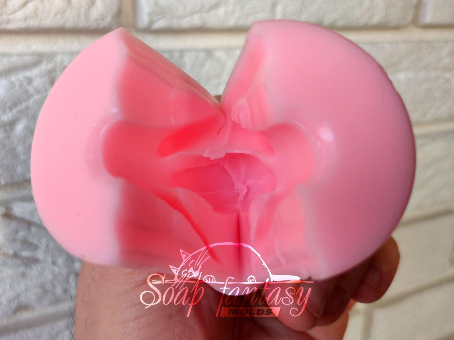 Alstroemeria lily bud with leaves silicone mold (mould) for soap making and candle making