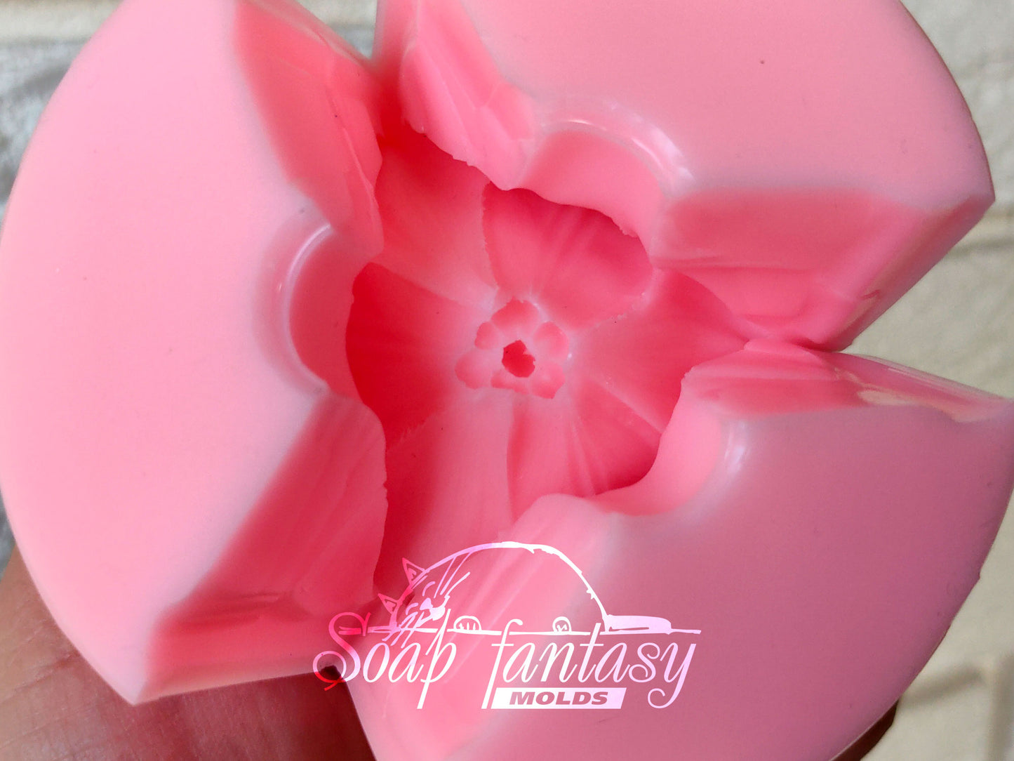 Alstroemeria flower silicone mold (mould) for soap making and candle making