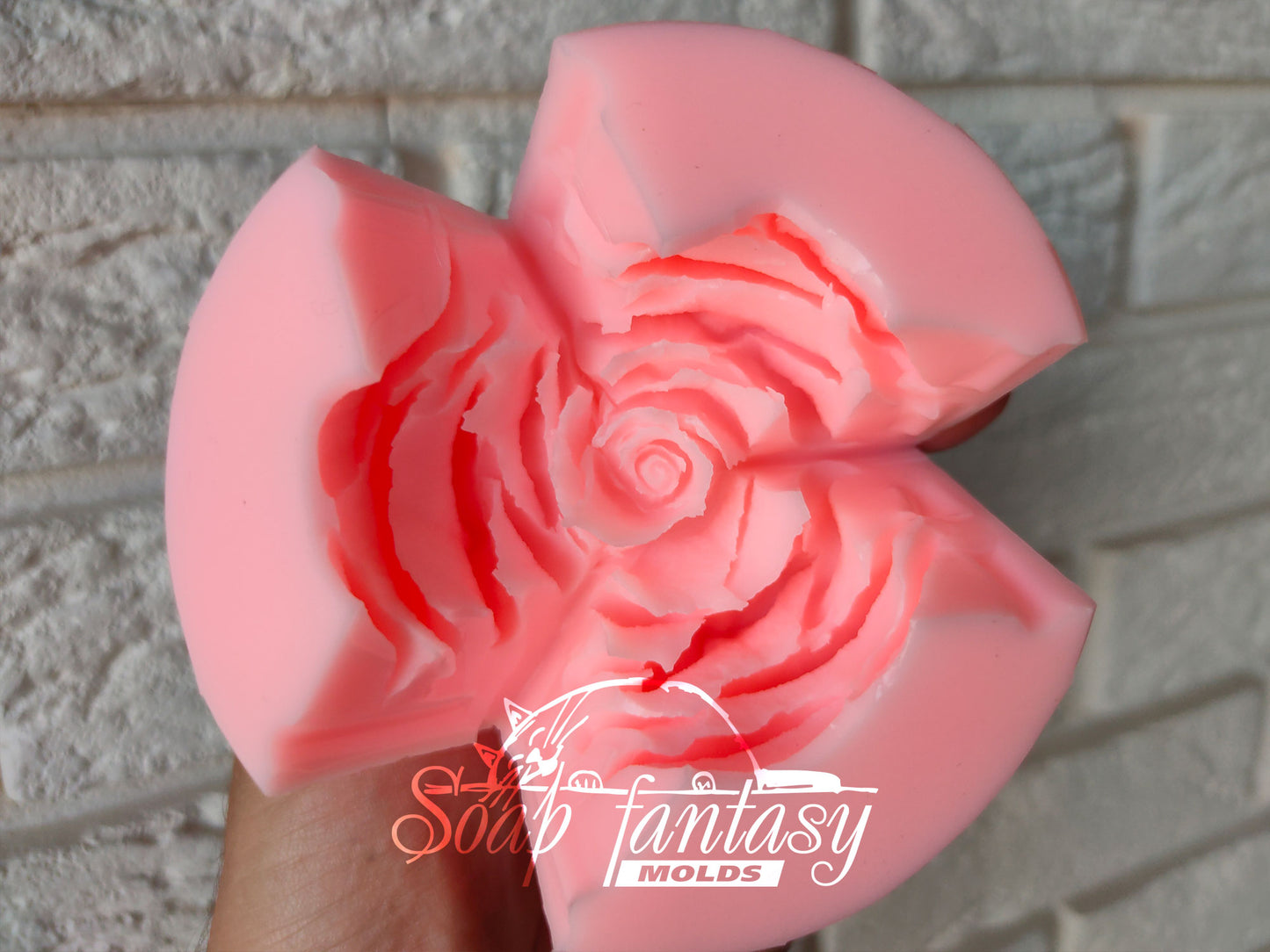 Rose "Amore" Silicone Soap Mold - for soap making, Craft & Hobby