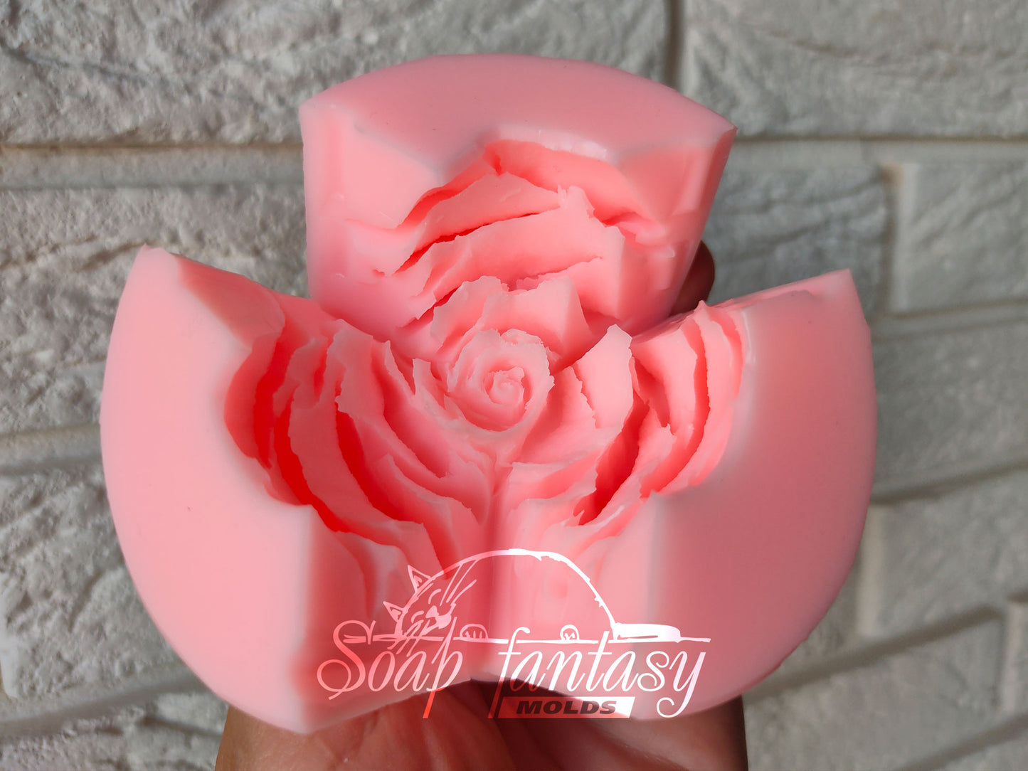 Rose "Amore" Silicone Soap Mold - for soap making, Craft & Hobby