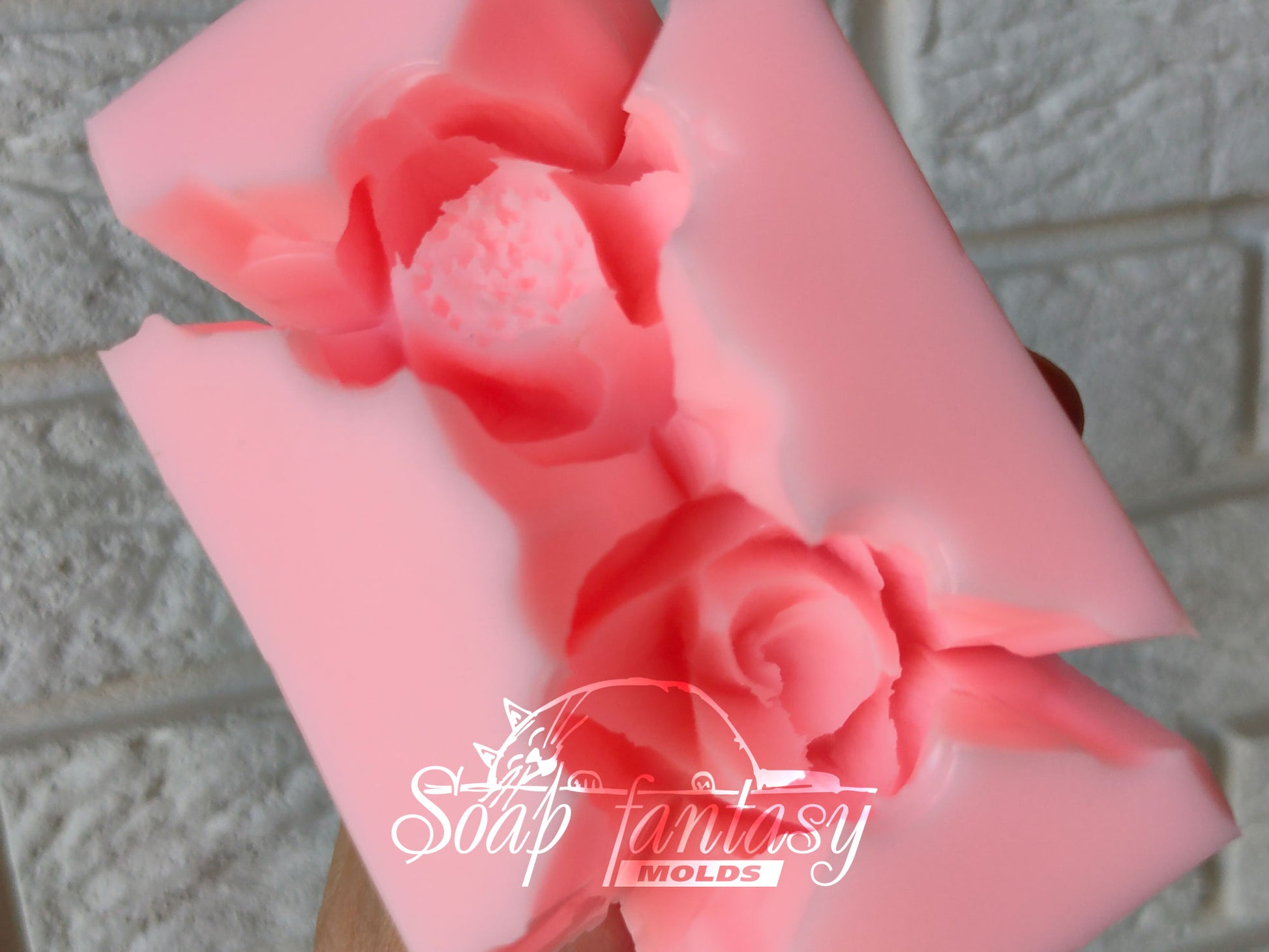 Blue роpрy anemone buds silicone mold (mould) for soap making and candle making