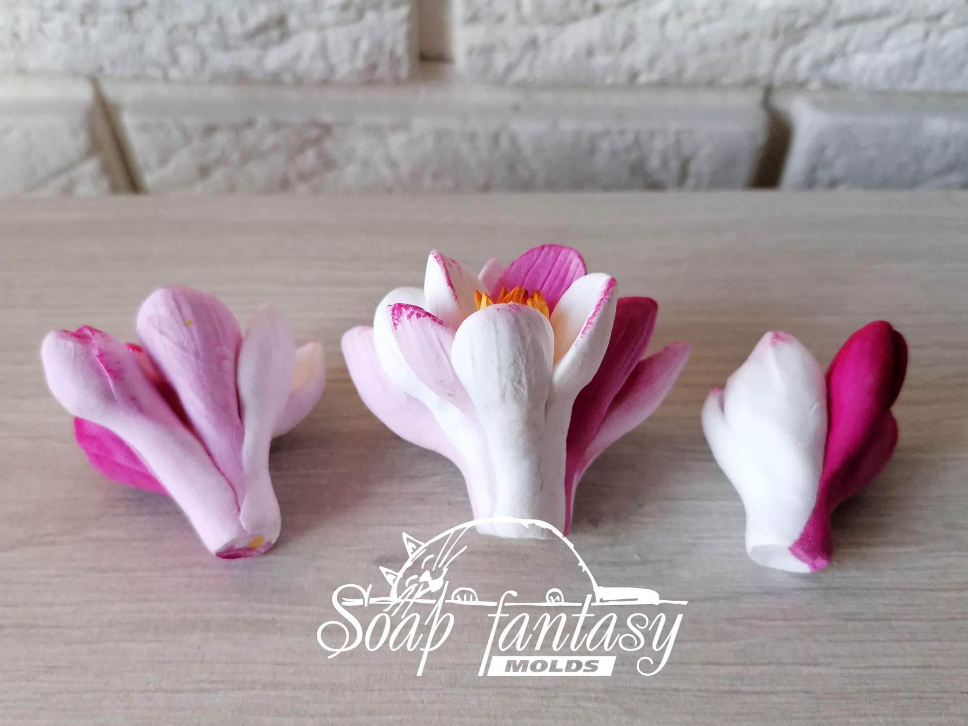 Apple flower buds silicone mold (mould) for soap making and candle making