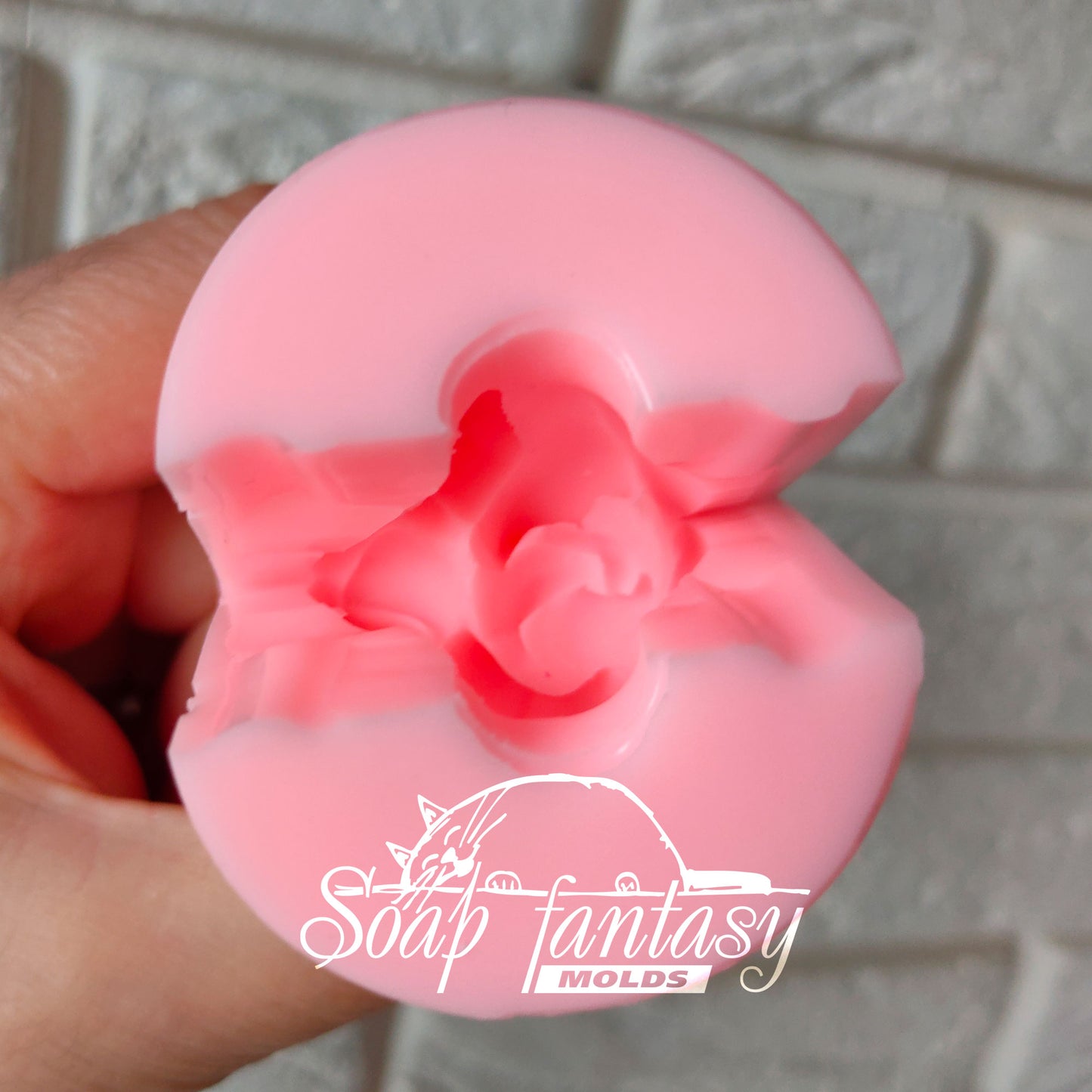 Apple flower buds silicone mold (mould) for soap making and candle making