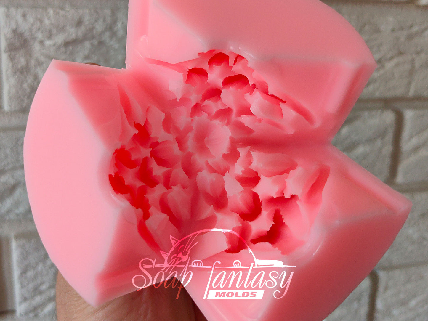 Aster flower silicone soap mold - for soap making (Made of high quality silicone)