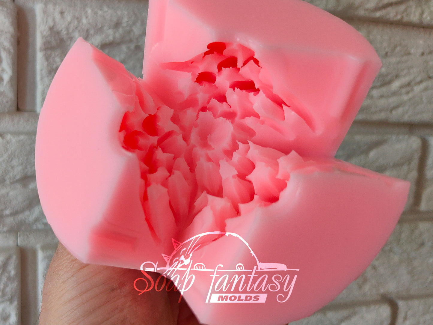 Aster flower silicone soap mold - for soap making (Made of high quality silicone)