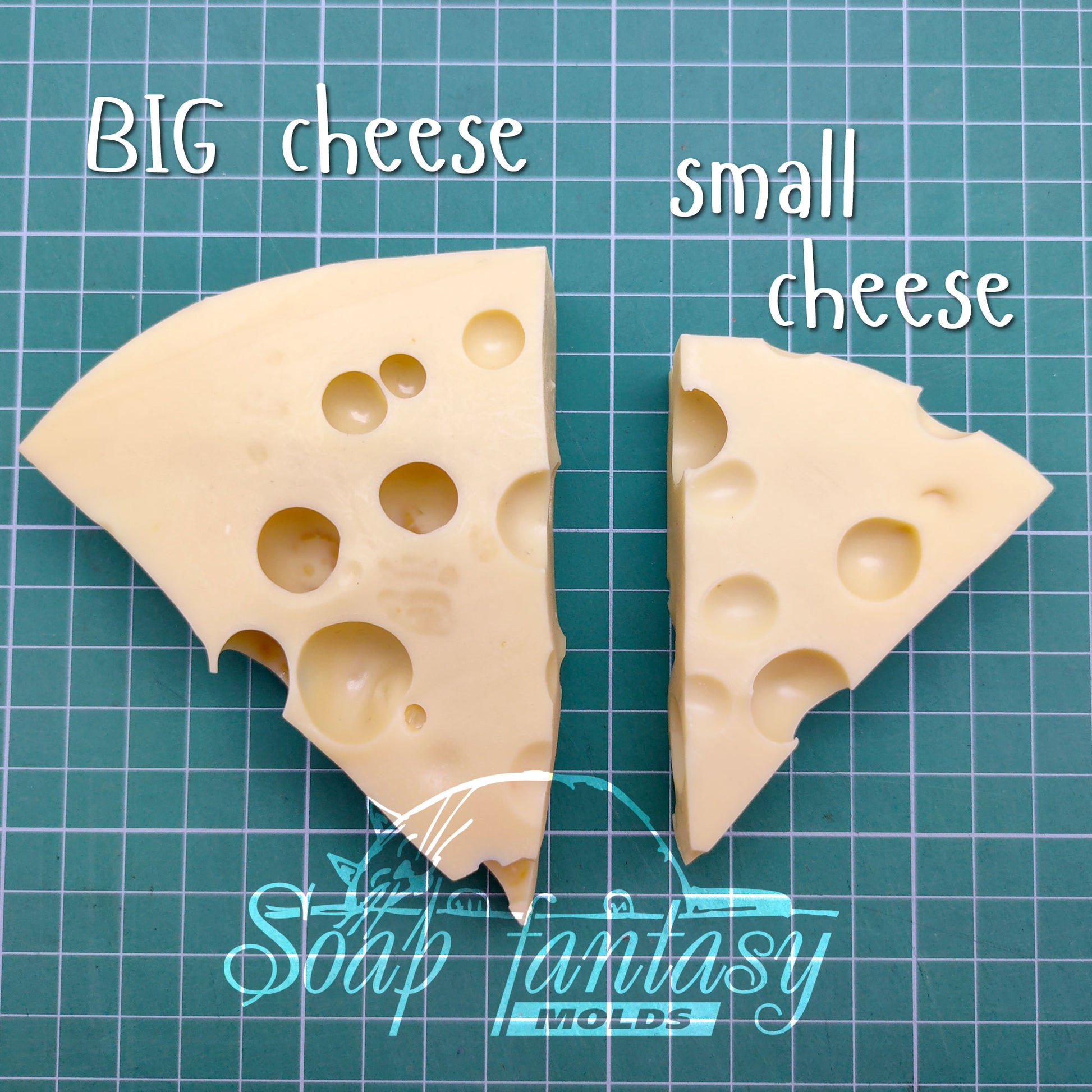 A piece of cheese silicone mold (mould) for soap making and candle making