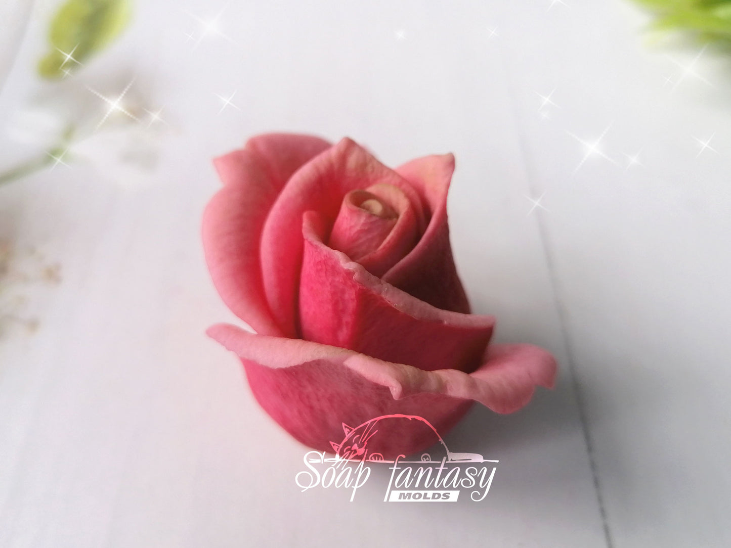 Rose "Butterfly" silicone mold for soap making