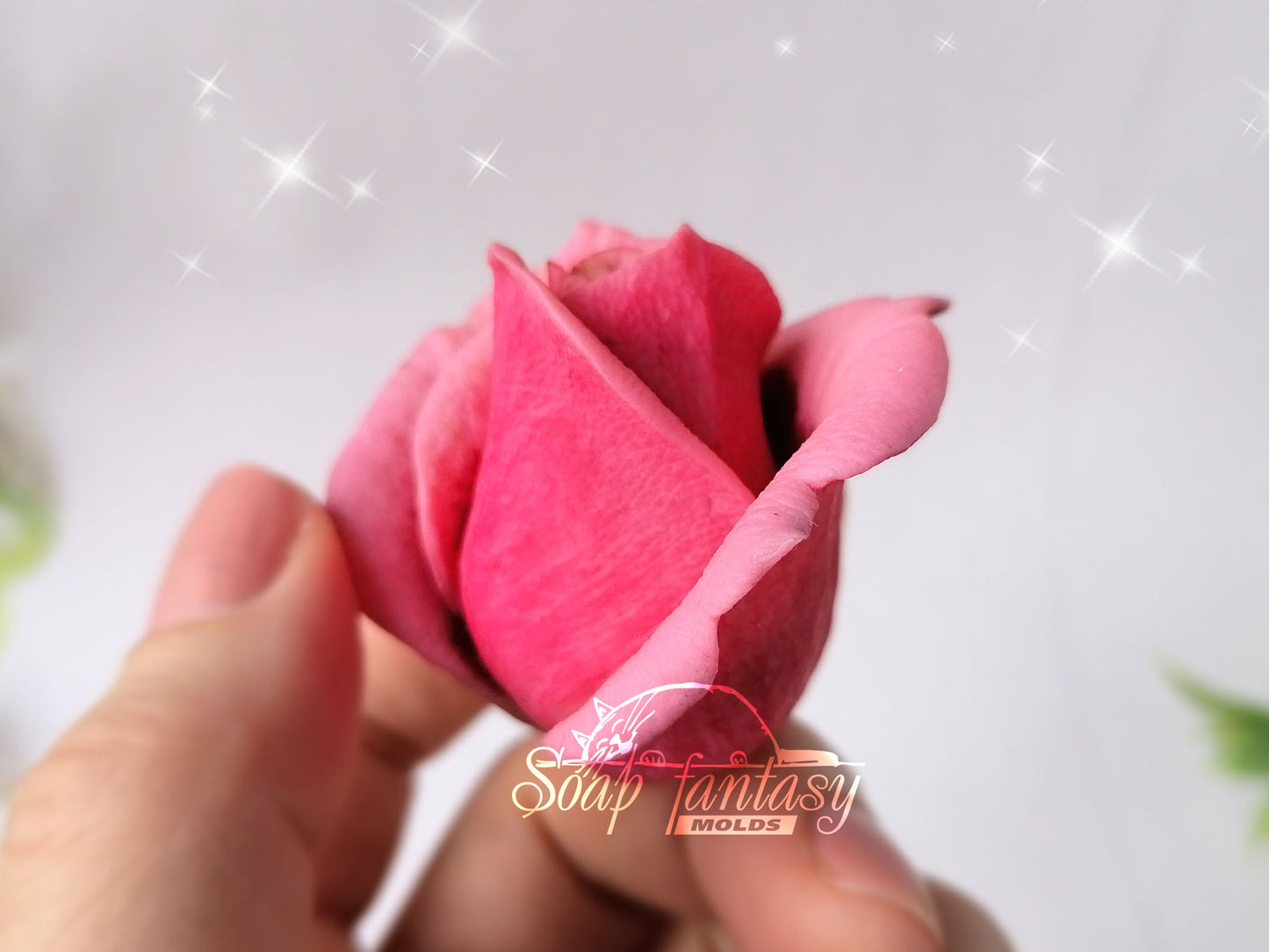 Rose "Butterfly" silicone mold for soap making