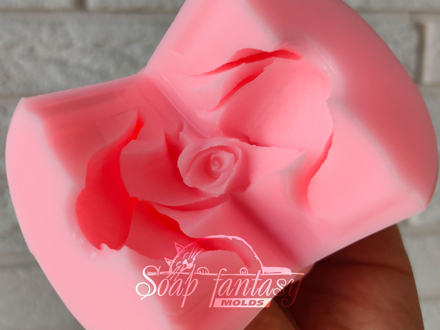 Rose "Butterfly" silicone mold for soap making