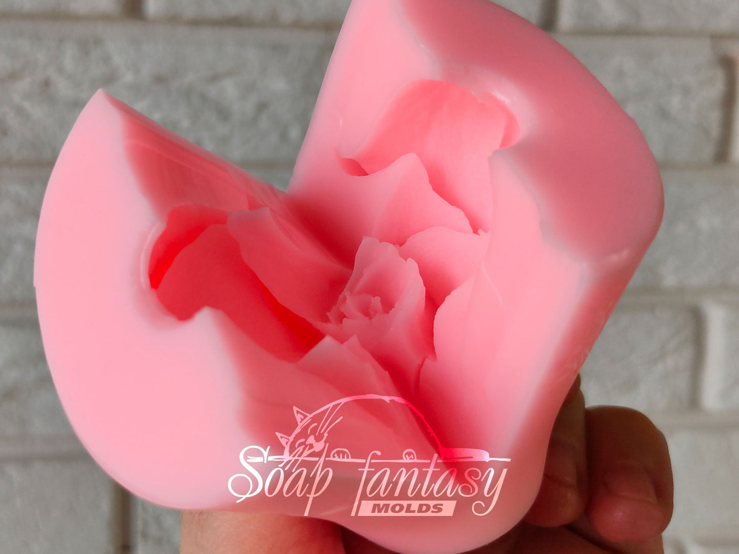 Rose "Butterfly" silicone mold for soap making