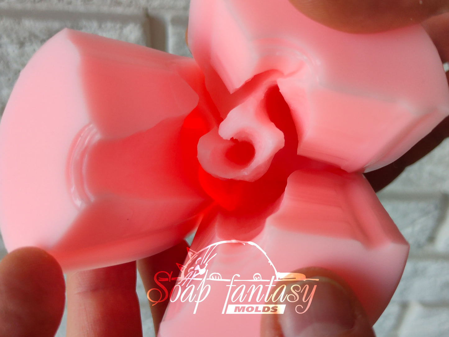 Calla Snowland lily flower silicone mold (mould) for soap making and candle making