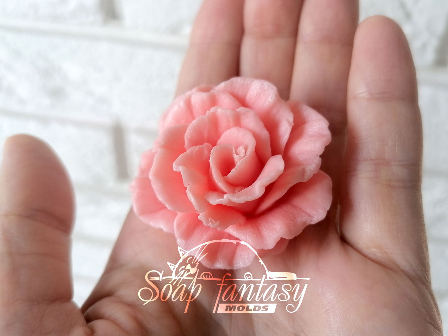 Carnation mini flower silicone mold (mould) for soap making and candle making