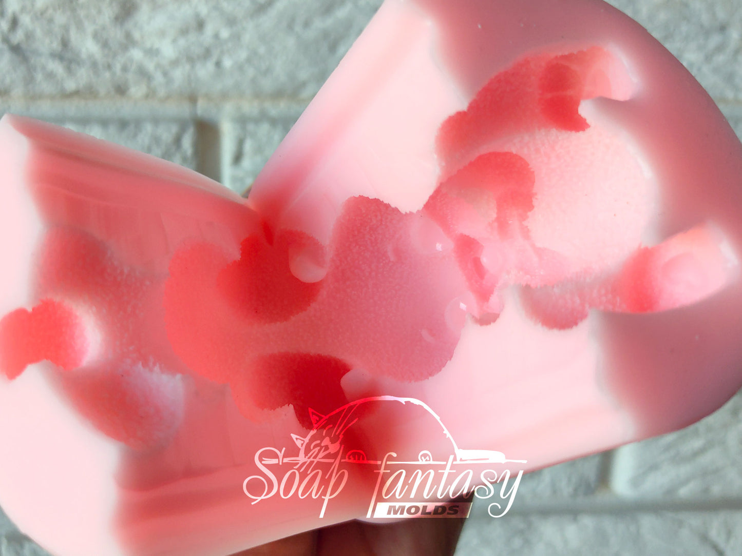 Cheerful bunny silicone mold for soap making