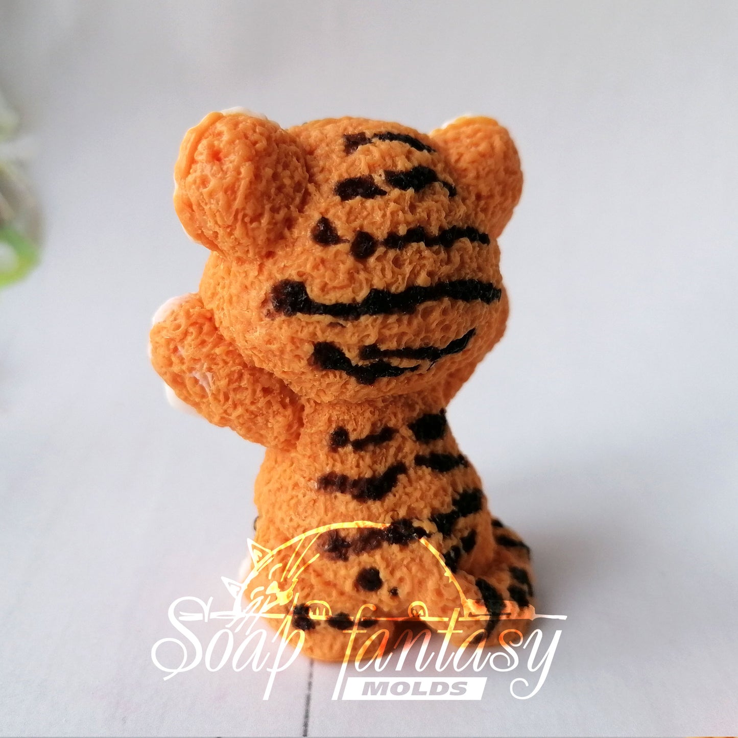 Funny Tiger Cub silicone mold for soap making