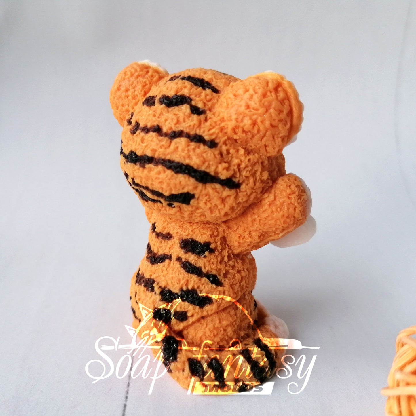 Funny Tiger Cub silicone mold for soap making