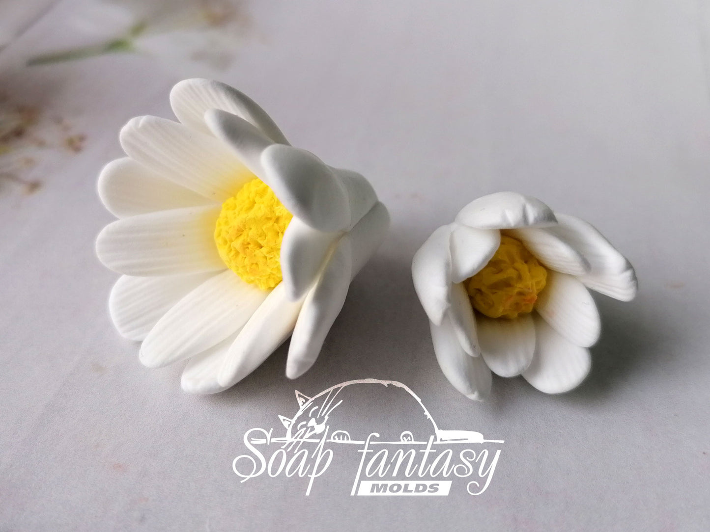 Little daisy flowers silicone mold for soap making