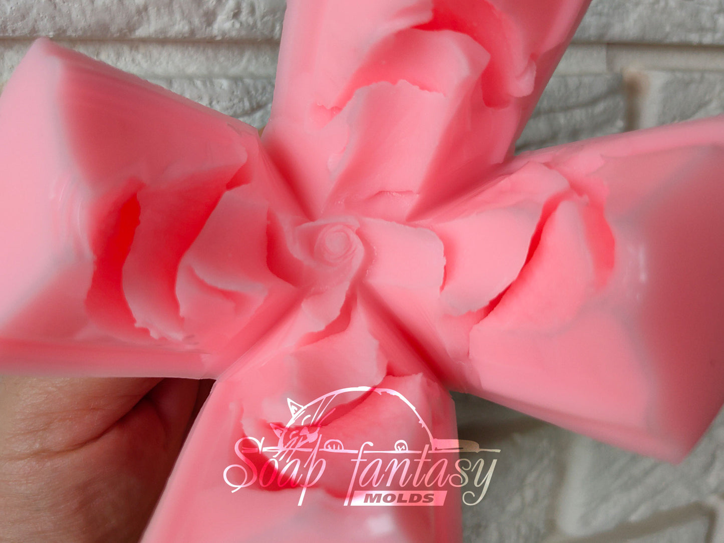 Rose "Delicate" silicone mold for soap making