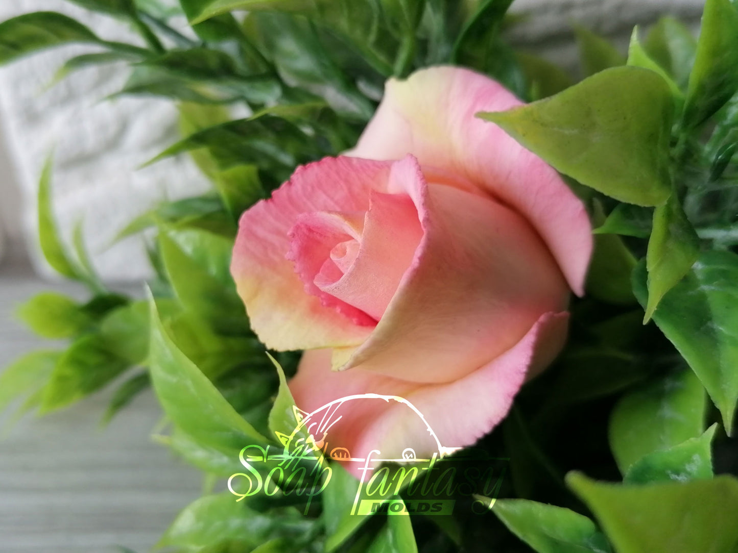 Rose Bud - Diana silicone mold (mould) for soap making and candle making