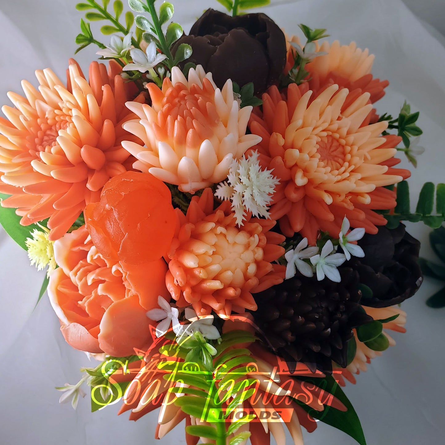 Chrysanthemum needle silicone mold for soap making