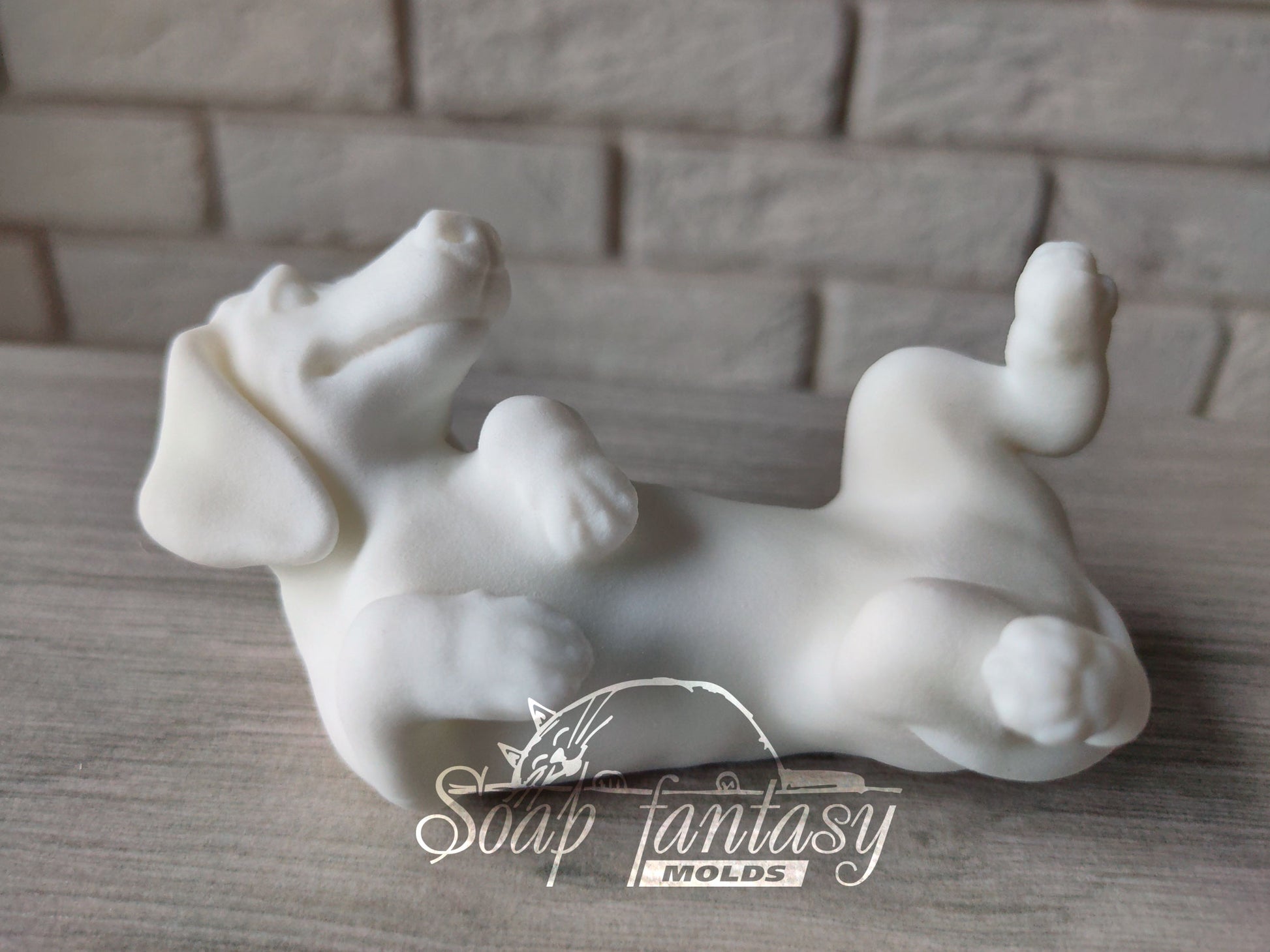 Belly rub dachshund / doxi silicone mold (mould) for soap making and candle making