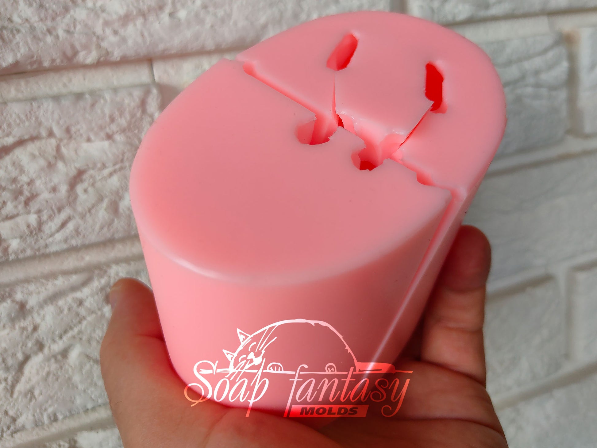 Sitting dachshund silicone mold for soap making