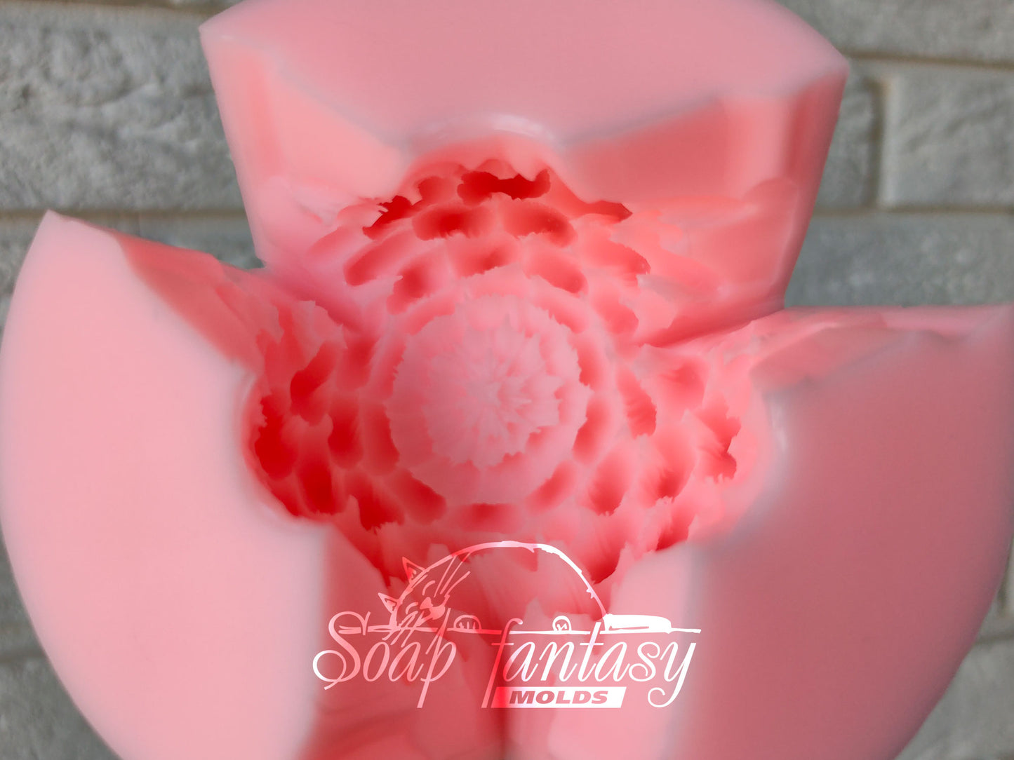 Chrysanthemum "Elissa" silicone mold for soap making