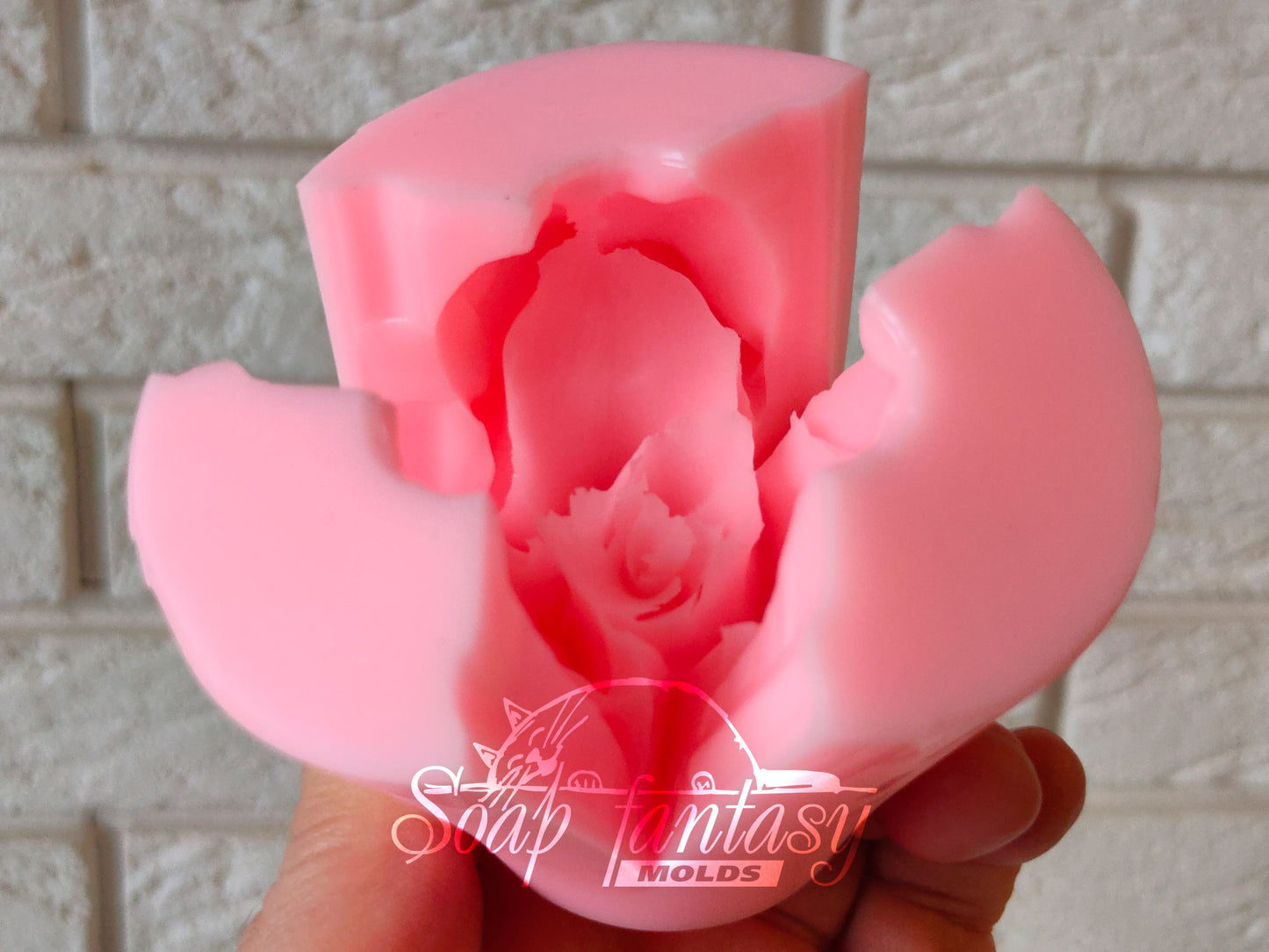 Rosebud "Elizabeth" silicone mold for soap making