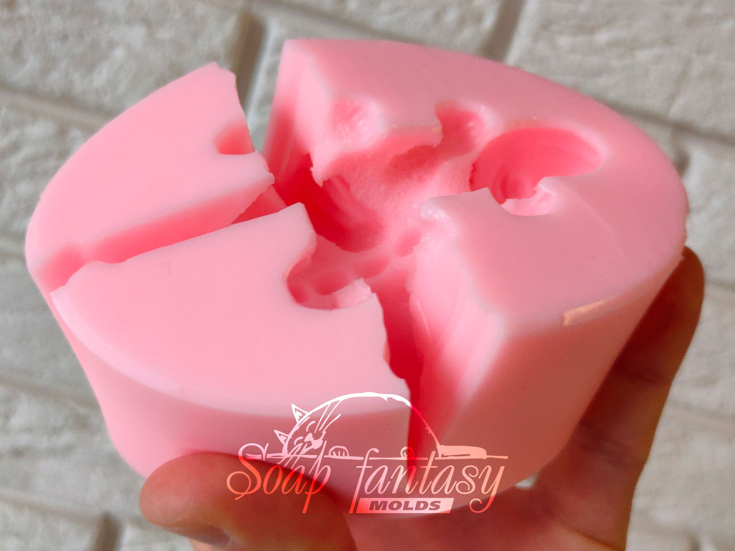 Emerald dragon silicone mold for soap making