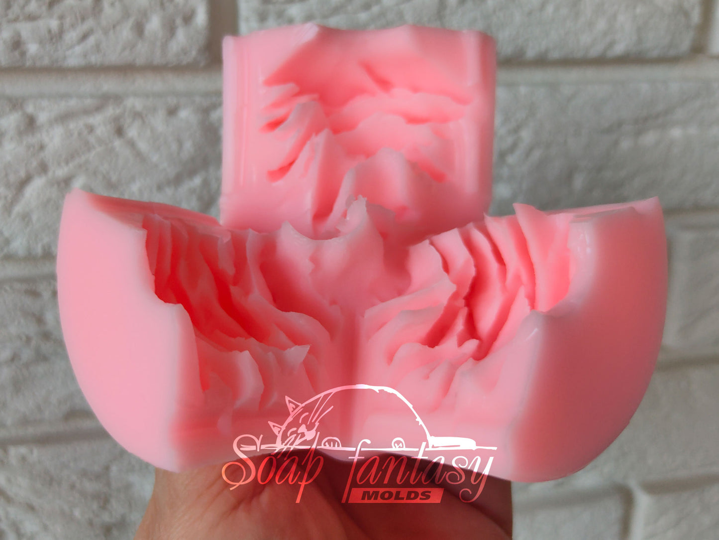 Eustoma Terry Lisianthus flower silicone mold (mould) for soap making and candle making