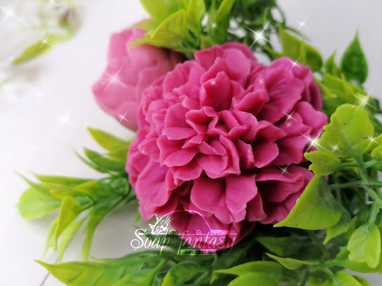 Peony "Evening Dream" silicone mold for soap making