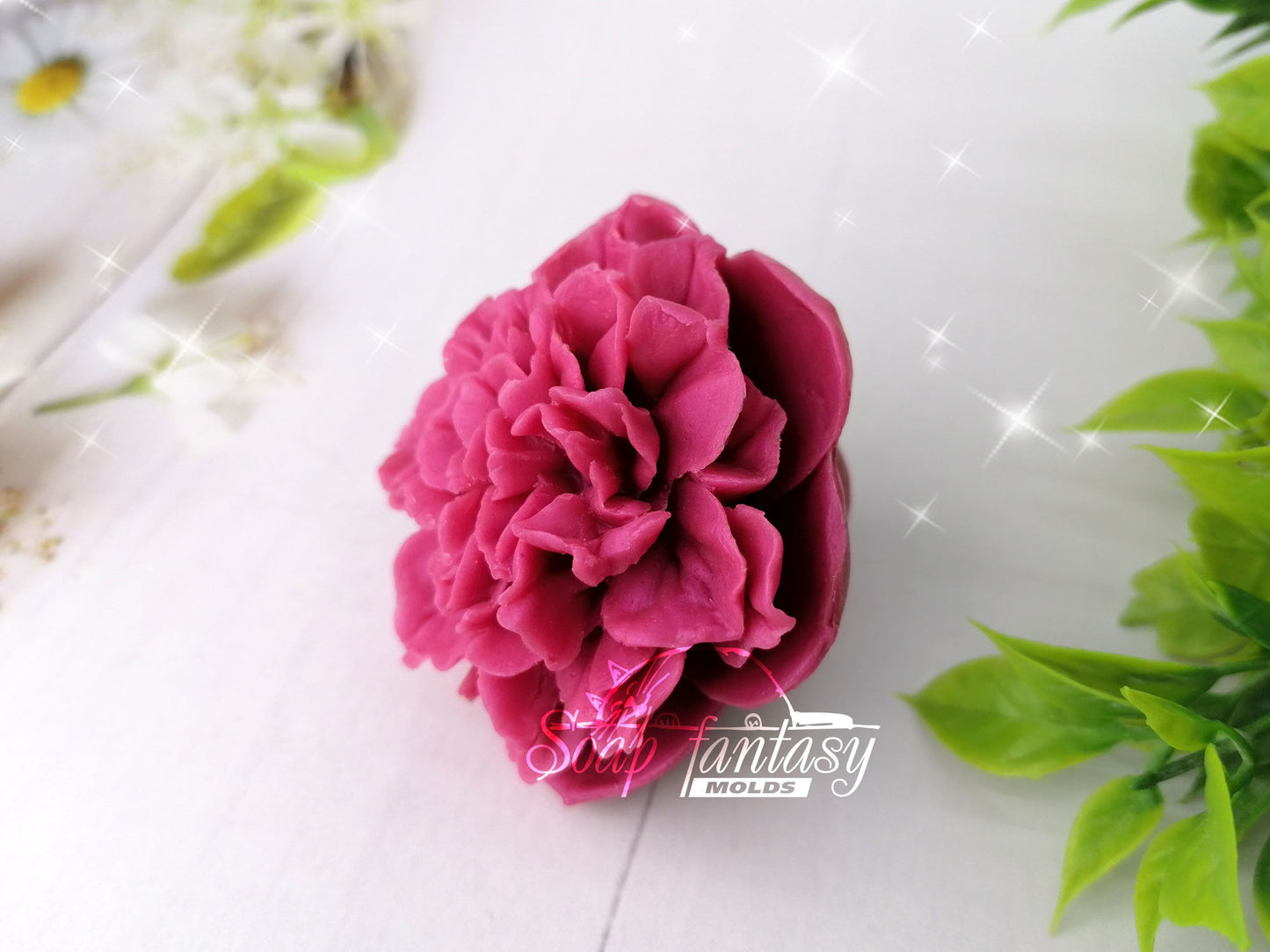 Peony "Evening Dream" silicone mold for soap making