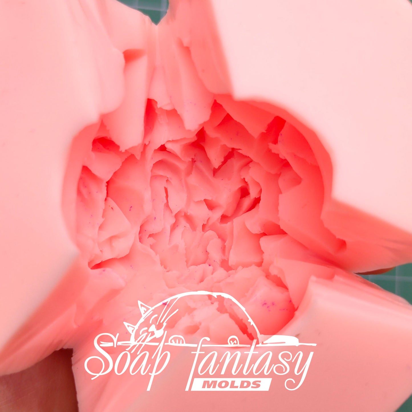 Peony "Evening Dream" silicone mold for soap making