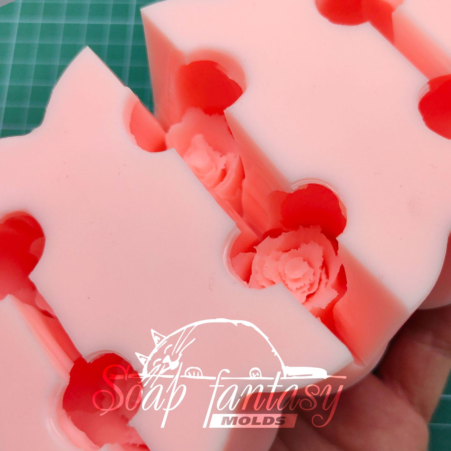 Rosebud "Freedom" silicone mold for soap making