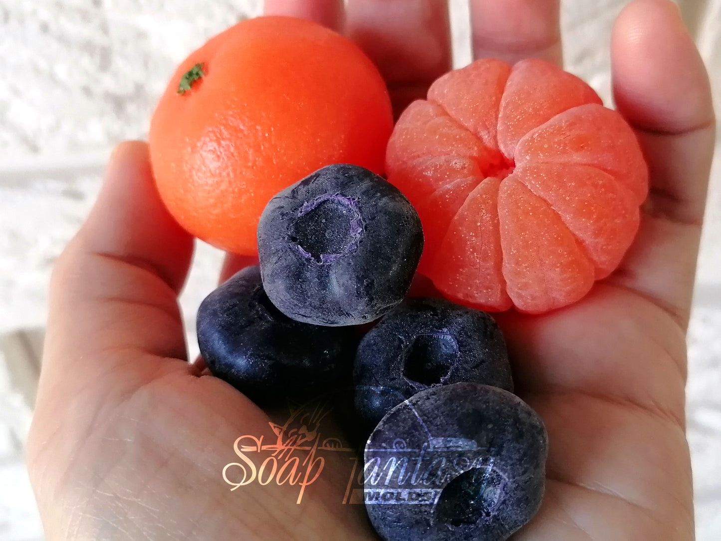 Giant blueberries silicone mold for soap making