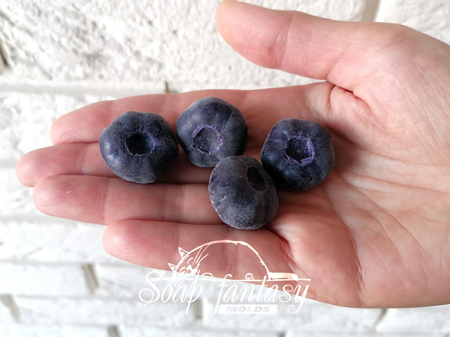 Giant blueberries silicone mold for soap making