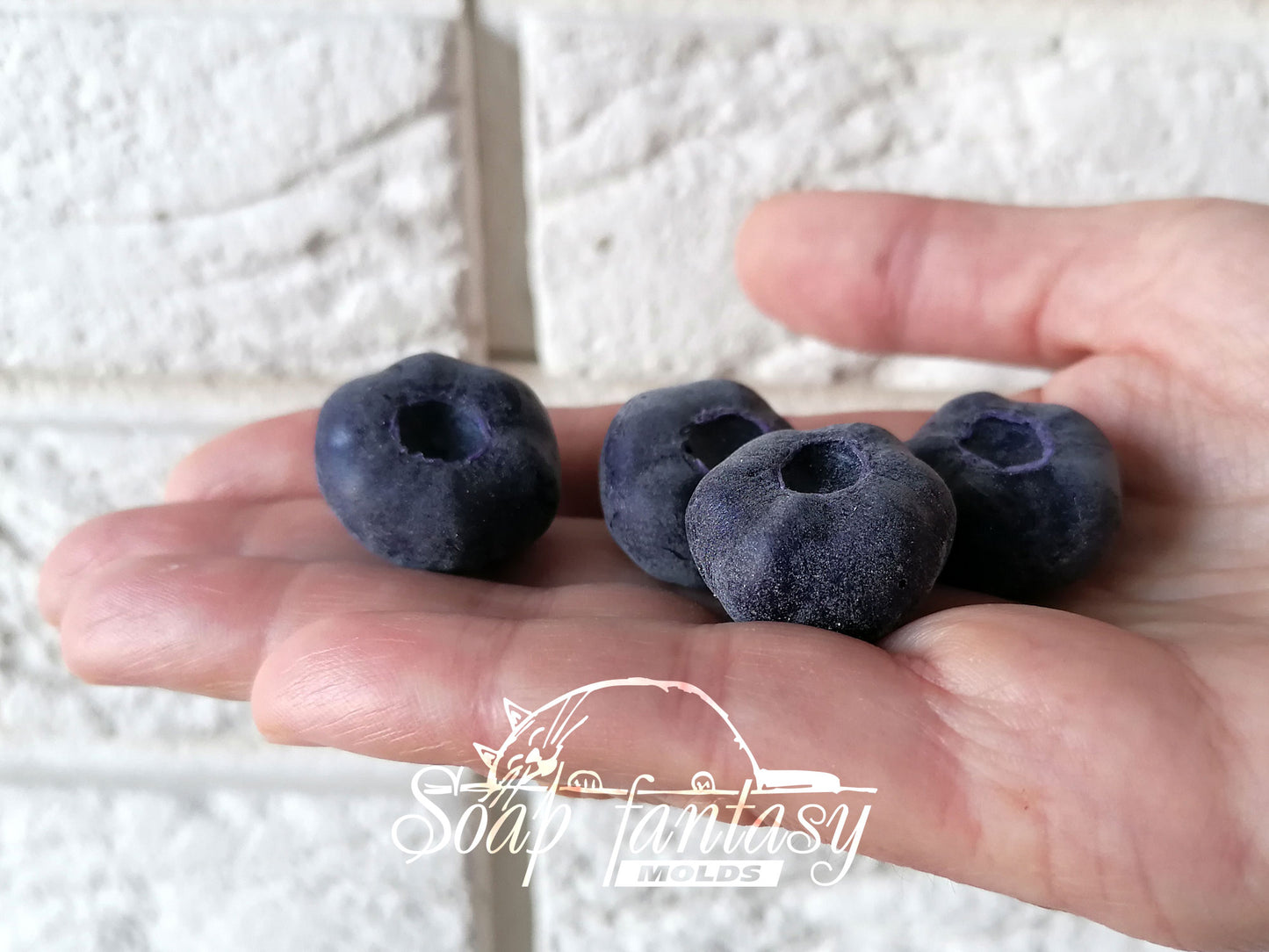 Giant blueberries silicone mold for soap making