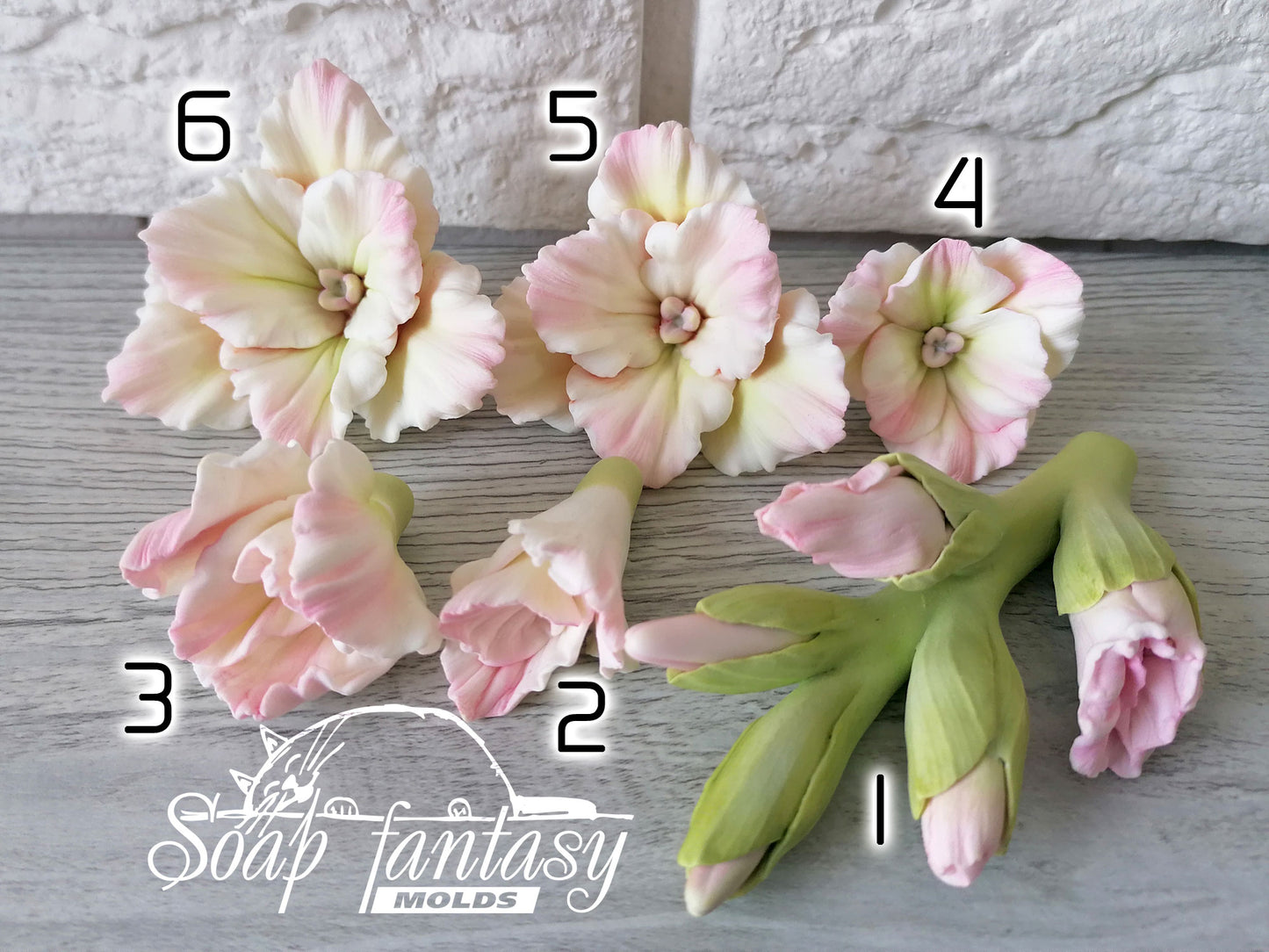 Gladiolus (Part 6 of the set) Silicone Soap Mold - for soap making, Craft & Hobby