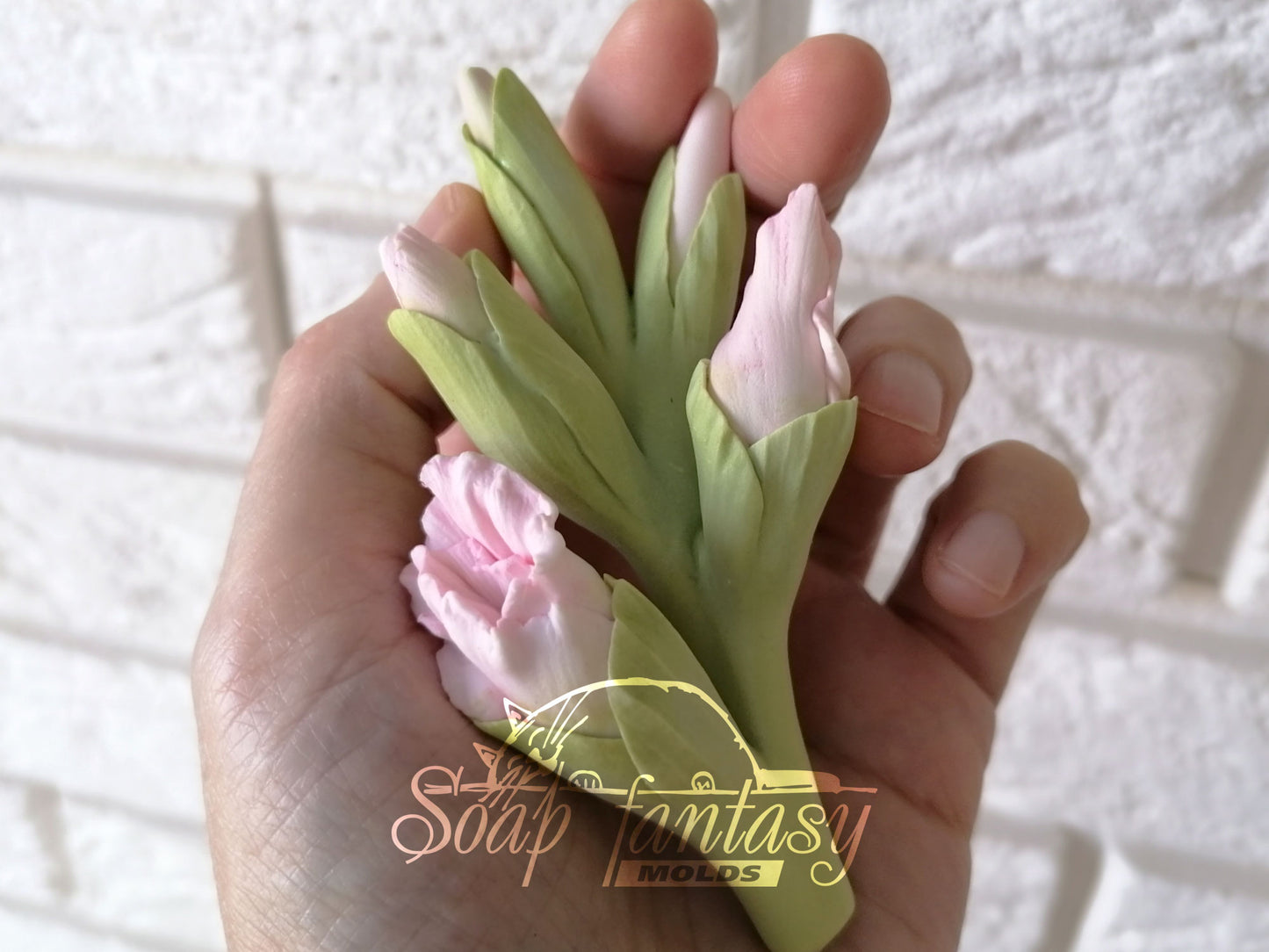 Gladiolus flower (Part 1 of the set) silicone mold for soap making