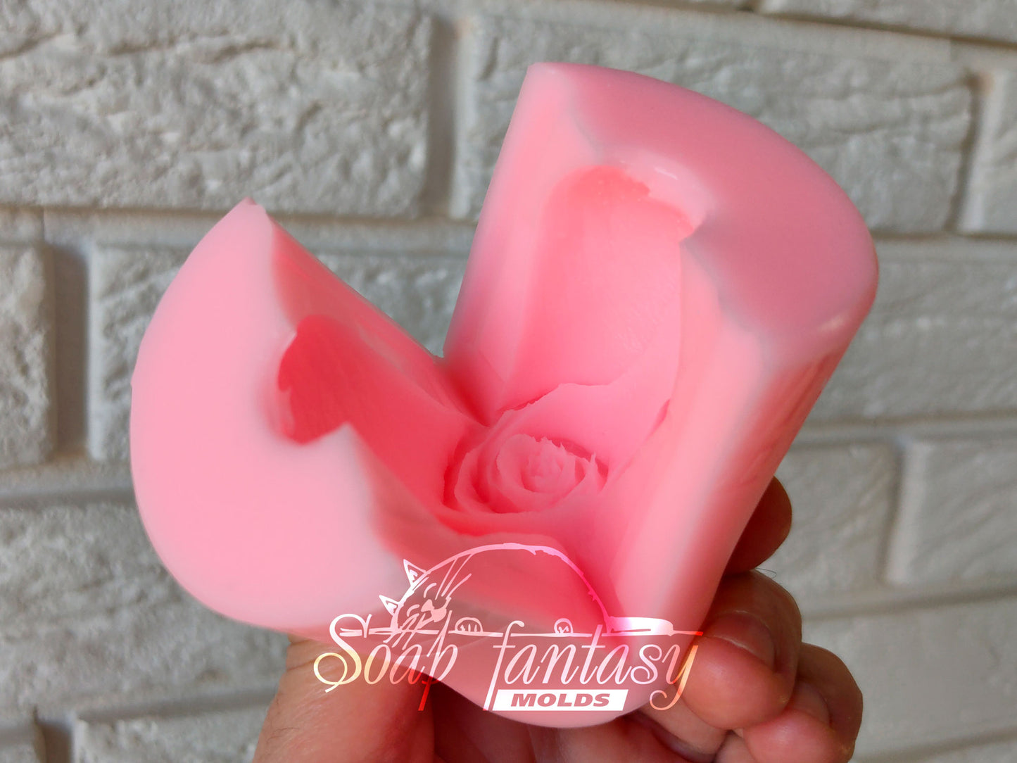 Rose "Glamour" silicone mold for soap making