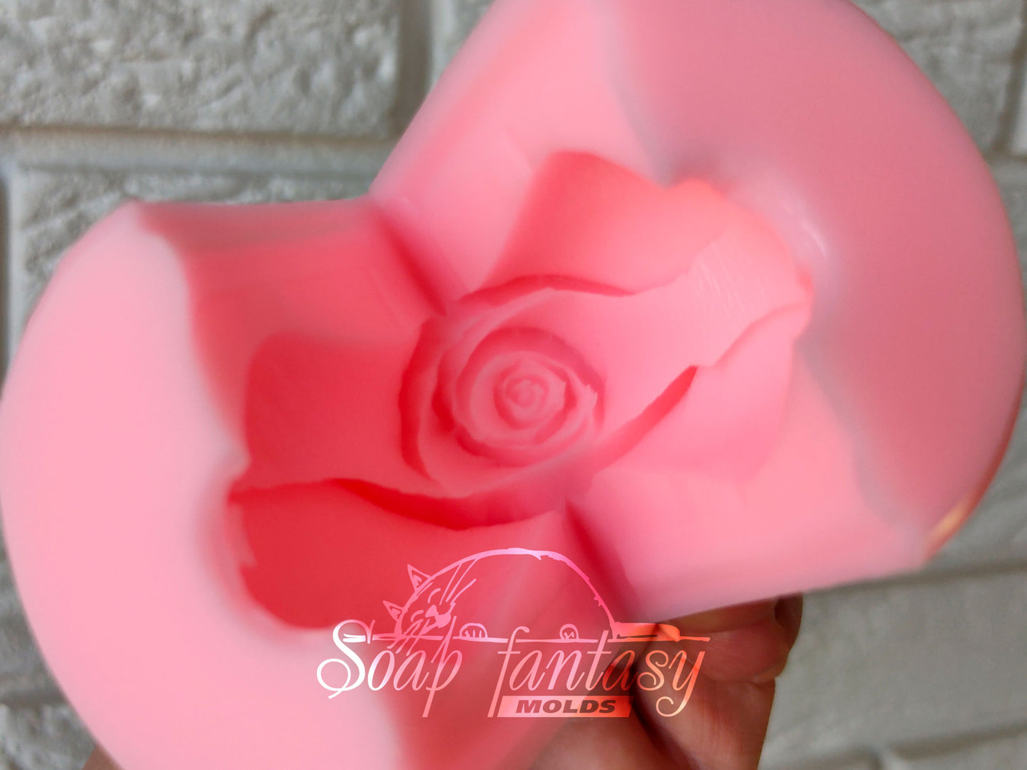 Rose "Glamour" silicone mold for soap making