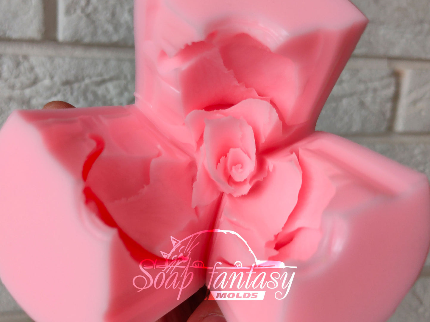 Rose "Glory" silicone soap mold - for soap making (Made of high quality silicone)