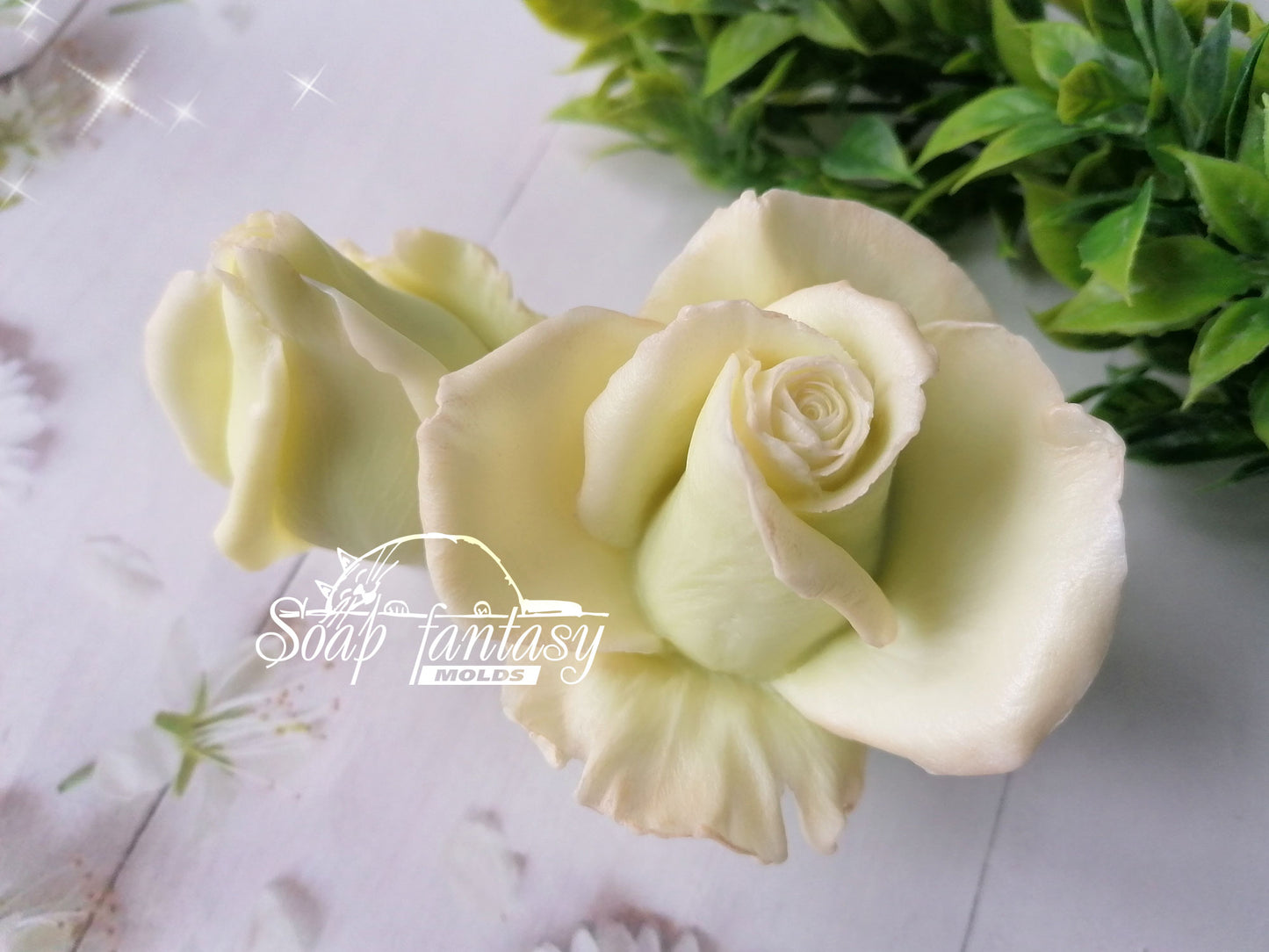 Rose bud "Grace" silicone mold for soap making