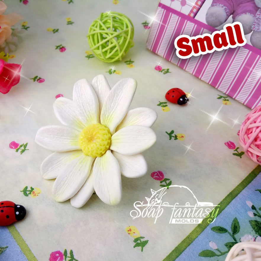 Happy daisy silicone mold (mould) for soap making and candle making