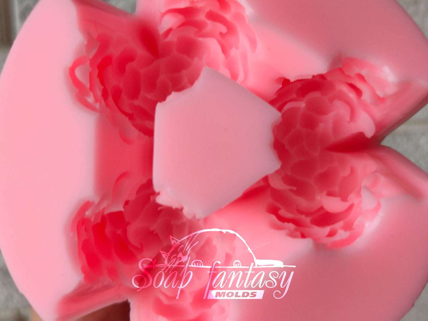 Hop cones (3 pcs) silicone mold for soap making