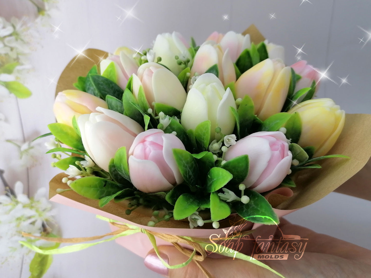 Tulip "Kelly" silicone mold for soap making
