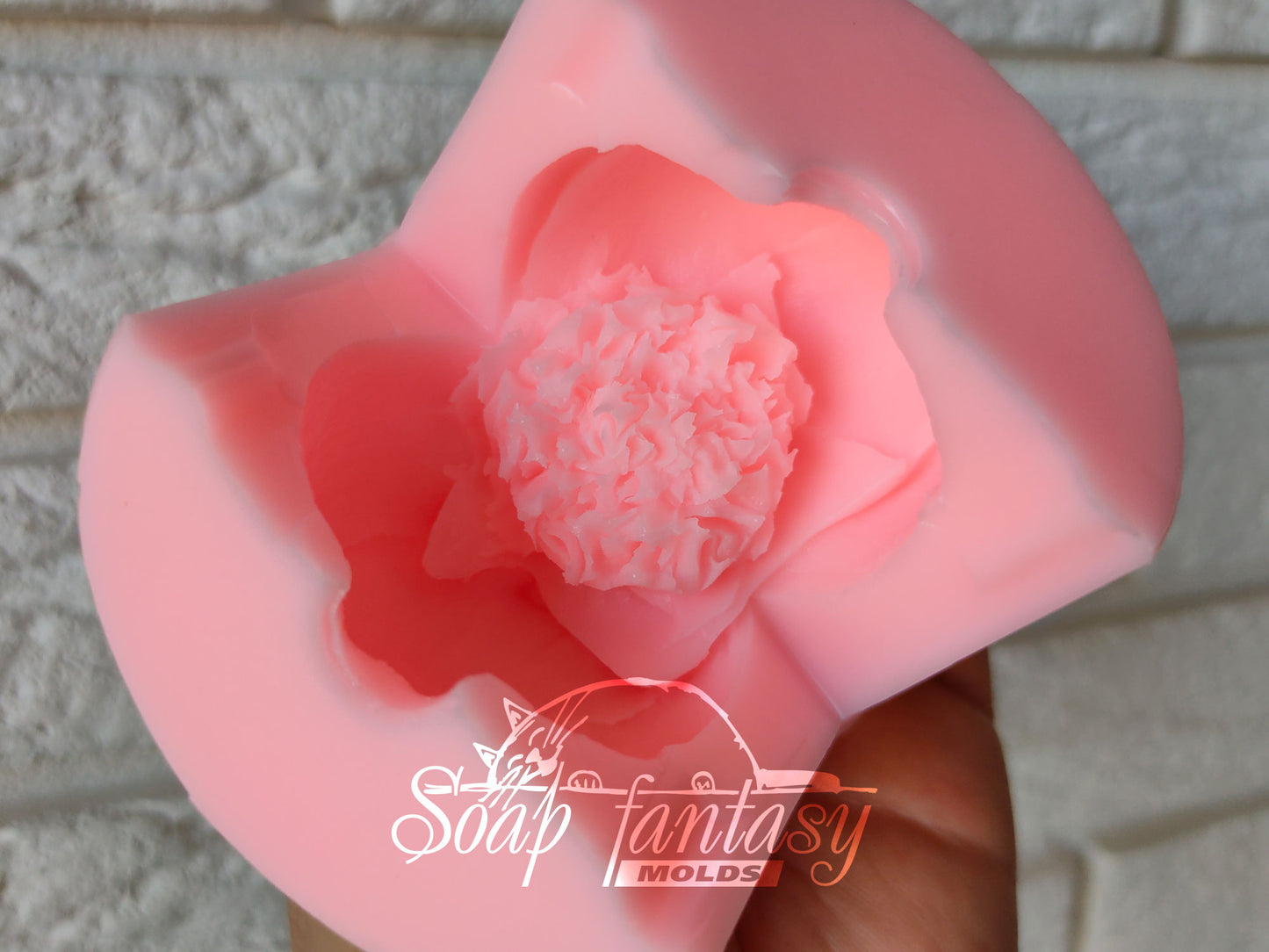 Peony bud "King" silicone mold for soap making