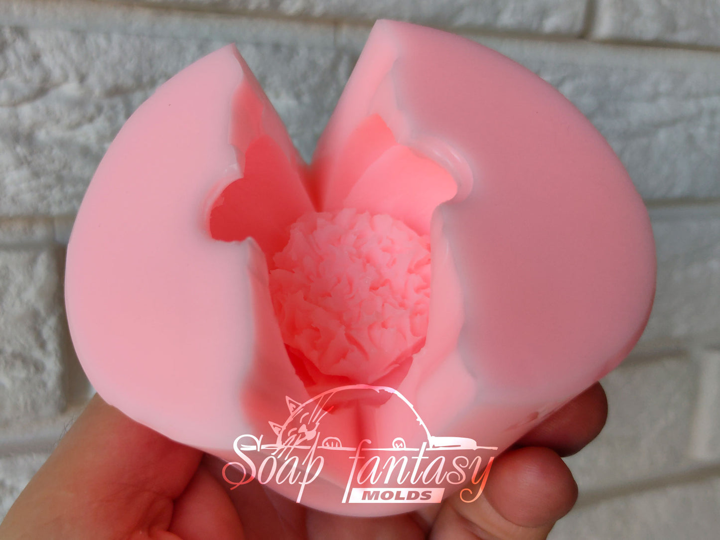 Peony bud "King" silicone mold for soap making